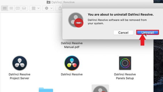 Deinstallieren Sie DaVinci Resolve manuell auf dem Mac