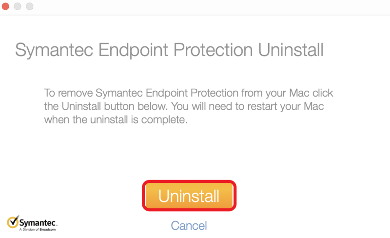 Deinstallieren Sie Symantec manuell auf dem Mac