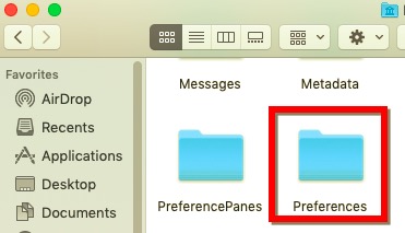 Löschen Sie Fantastical über den Einstellungsordner vom Mac