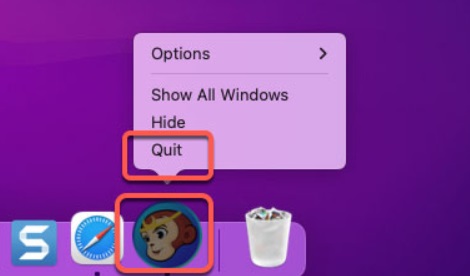 Beenden und deinstallieren Sie DVDFab auf dem Mac