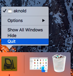 Beenden Sie die Deinstallation von ForkLift auf dem Mac