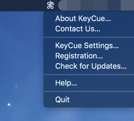 Beenden Sie KeyCue, um es zu deinstallieren