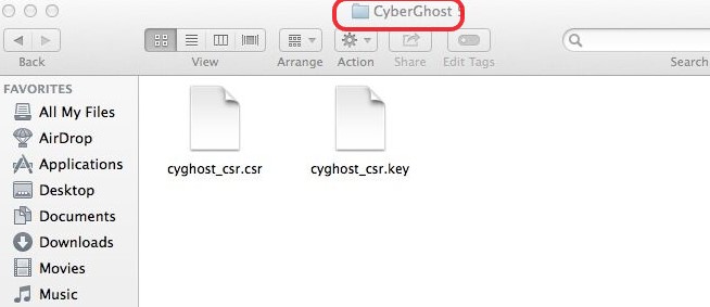Mit Cyberghost VPN verknüpfte Dateien entfernen