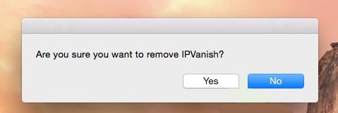 Deinstallieren Sie IPVanish manuell auf dem Mac