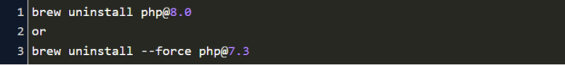 Deinstallieren Sie PHP auf dem Mac mit Terminal