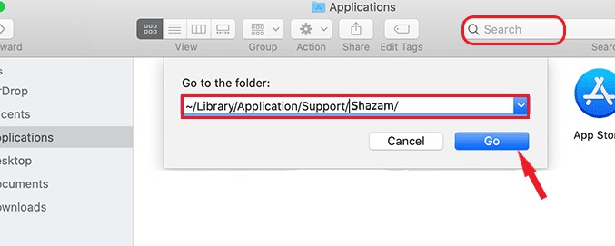 Entfernen Sie Shazam-Dateien und -Caches vollständig