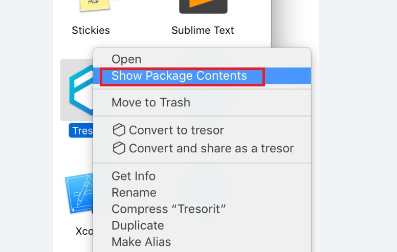 Deinstallieren Sie Tresorit manuell auf dem Mac
