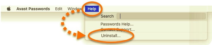 Deinstallieren Sie Avast Password, das über Avast Security installiert wurde