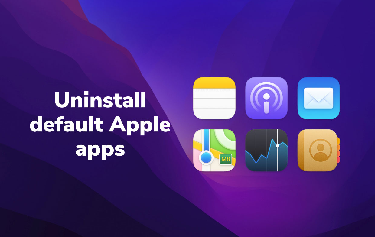 Deinstallieren Sie die Standard-Apple-Apps auf dem Mac