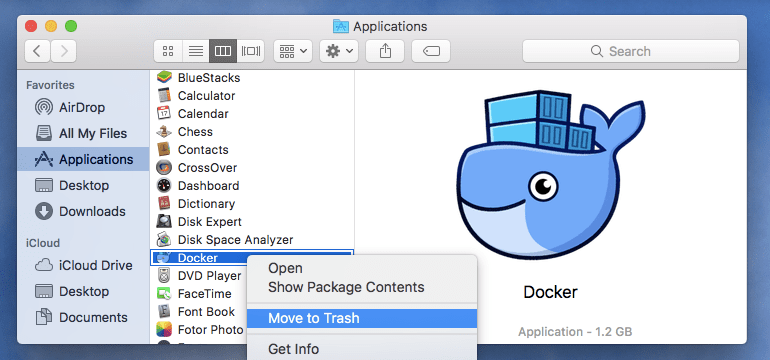 So deinstallieren Sie Docker auf einem Mac