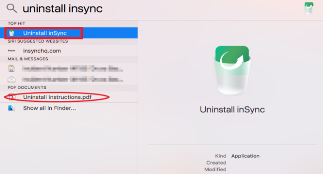 Deinstallieren Sie Druva InSync manuell auf dem Mac