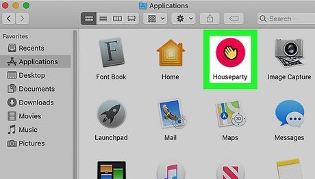 Deinstallieren Sie Houseparty auf dem Mac manuell