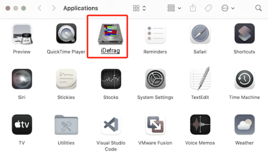 Deinstallieren Sie iDefrag von macOS