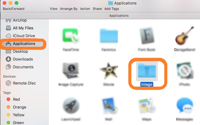 Deinstallieren Sie Intego manuell auf einem Mac