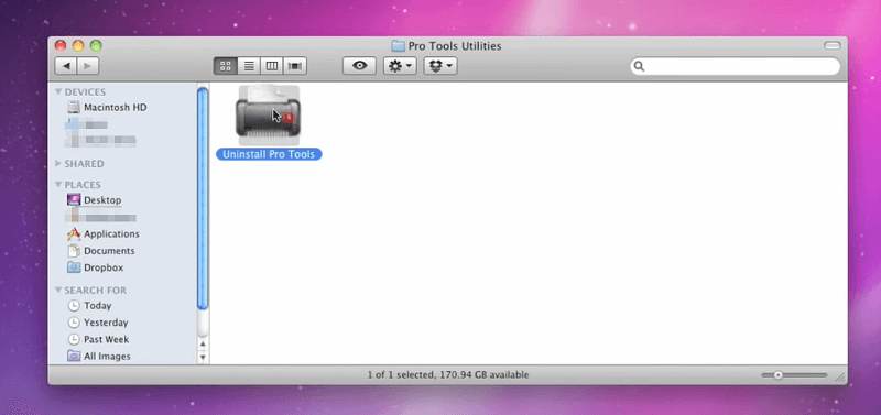 Deinstallieren Sie Pro Tools auf dem Mac manuell