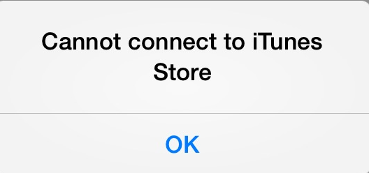 Verbindung zum iTunes Store nicht möglich