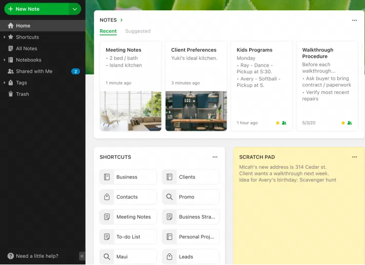 Die besten Notiz-Apps für den Mac - Die besten Notiz-Apps für den Mac - Evernote
