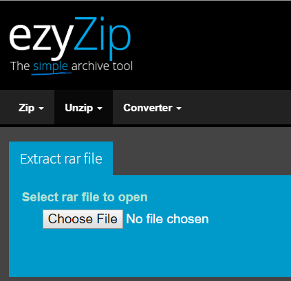Öffnen Sie RAR-Dateien auf dem Mac mit ezyZip