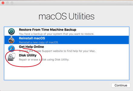 Verwenden Sie das Mac-Festplatten-Dienstprogramm, um die Festplatte zu reparieren
