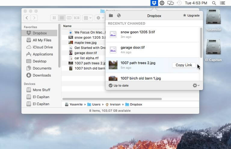 So sichern Sie Mac Dropbox