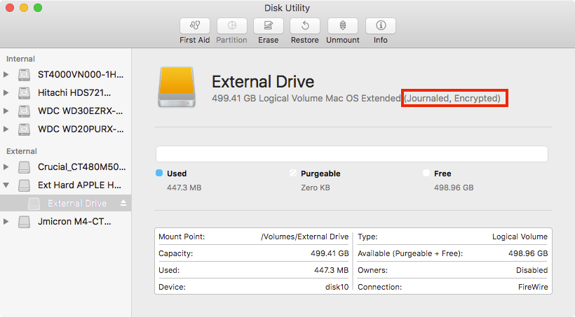 So verschlüsseln Sie Dateien auf dem Mac Disk Utility