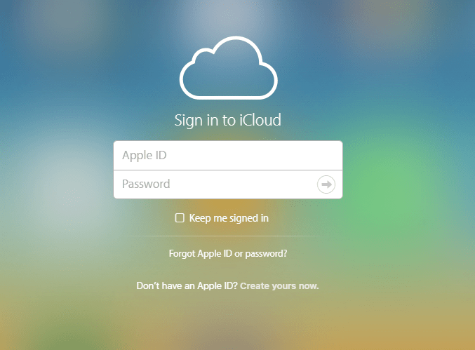 Melden Sie sich mit Ihrer Apple ID und Ihrem Passwort an