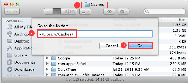 Caches auf dem Mac löschen