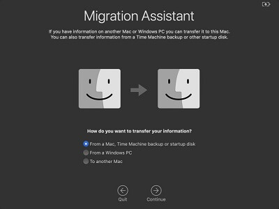 Mac-Migrationsassistent