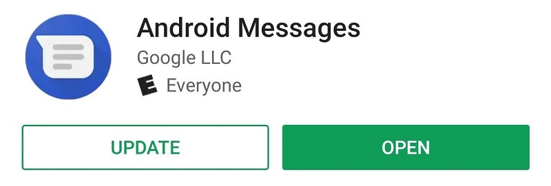 Öffnen Sie die Android Messages-Anwendung
