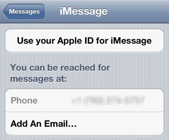 Verwenden Sie Ihre Apple ID für iMessage