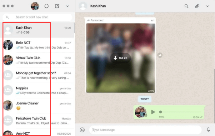 Verwenden Sie WhatsApp für Mac