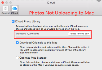 Warum werden meine Fotos nicht auf meinen Mac hochgeladen?
