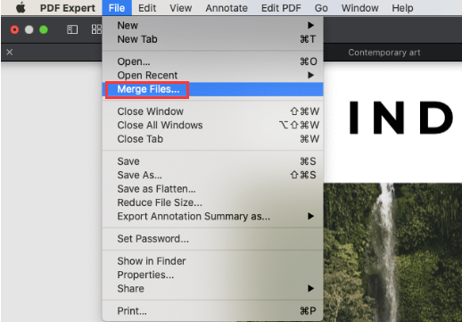 Kombinieren Sie PDF-Dateien auf einem Mac mit PDF Expert
