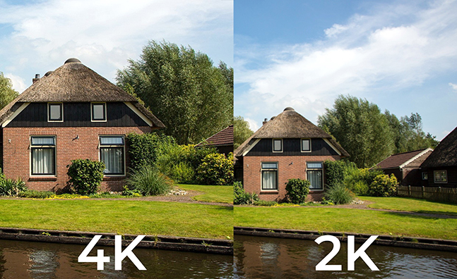 2K-Auflösung vs. 4K