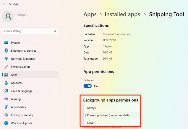 Aktivieren Sie App-Berechtigungen, um das Problem mit dem nicht funktionierenden Snipping Tool zu beheben