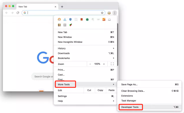 Machen Sie mit Chrome einen Scroll-Screenshot auf dem Mac