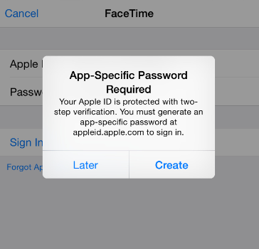 Aktivieren Sie die Zwei-Faktor-Authentifizierung für FaceTime