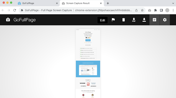 Machen Sie mit GoFullPage einen Screenshot der gesamten Seite auf dem Mac