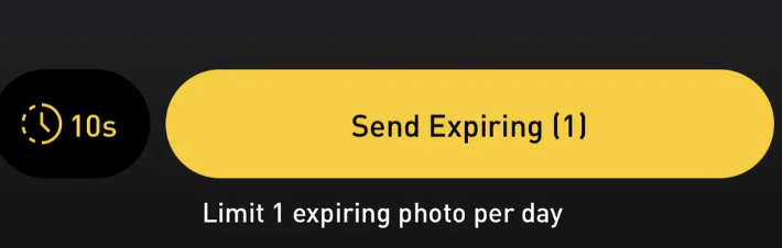 Screenshot der ablaufenden Fotos von Grindr
