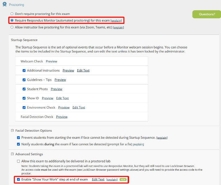 Finden Sie heraus, ob der Lockdown-Browser Sie aufzeichnet, mit Check Instructor