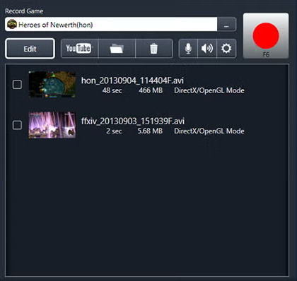 Beste Spielaufzeichnungssoftware - LoiLo Game Recorder
