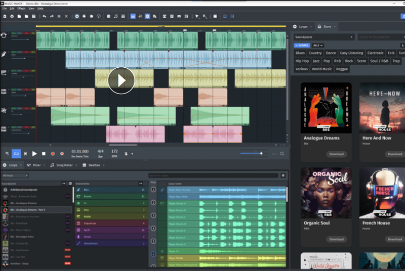Musikaufzeichnungssoftware für Chromebooks – Magix Music Maker