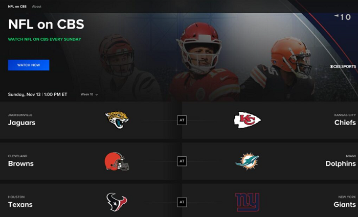 Sehen Sie die NFL auf Paramount Plus