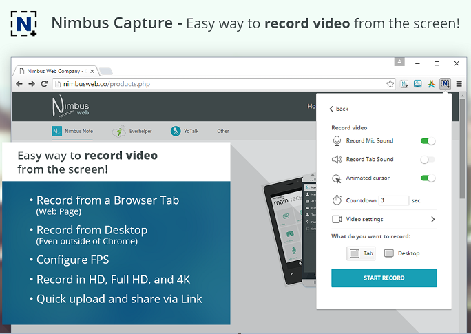 Nimbus Screenshot & Screen Video Recorder