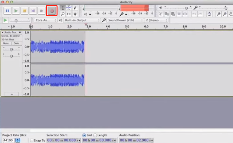 Nehmen Sie Desktop-Audio mit Audacity auf dem Mac auf