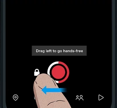Nehmen Sie ein Snapchat-Video auf, ohne die Taste gedrückt zu halten