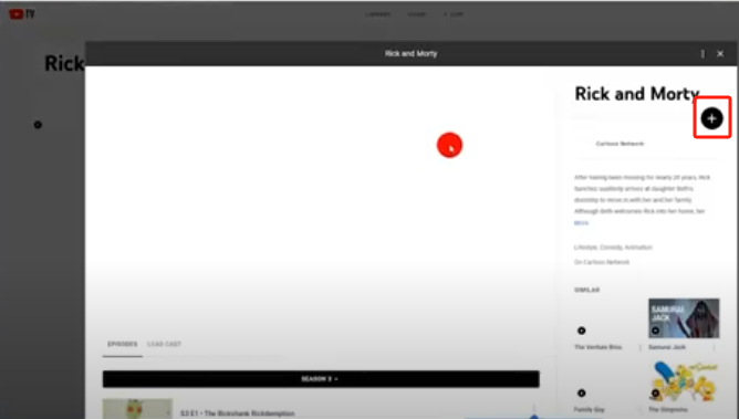 Nehmen Sie nur neue Episoden auf YouTube TV auf