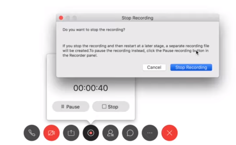 Zeichnen Sie als Teilnehmer ein Webex-Meeting mit Audio auf