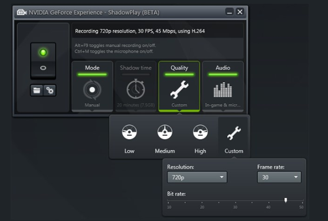 Nehmen Sie das Gameplay auf dem PC mit NVIDIA auf