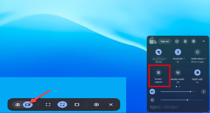 Bildschirm auf Asus mit Chromebook aufnehmen